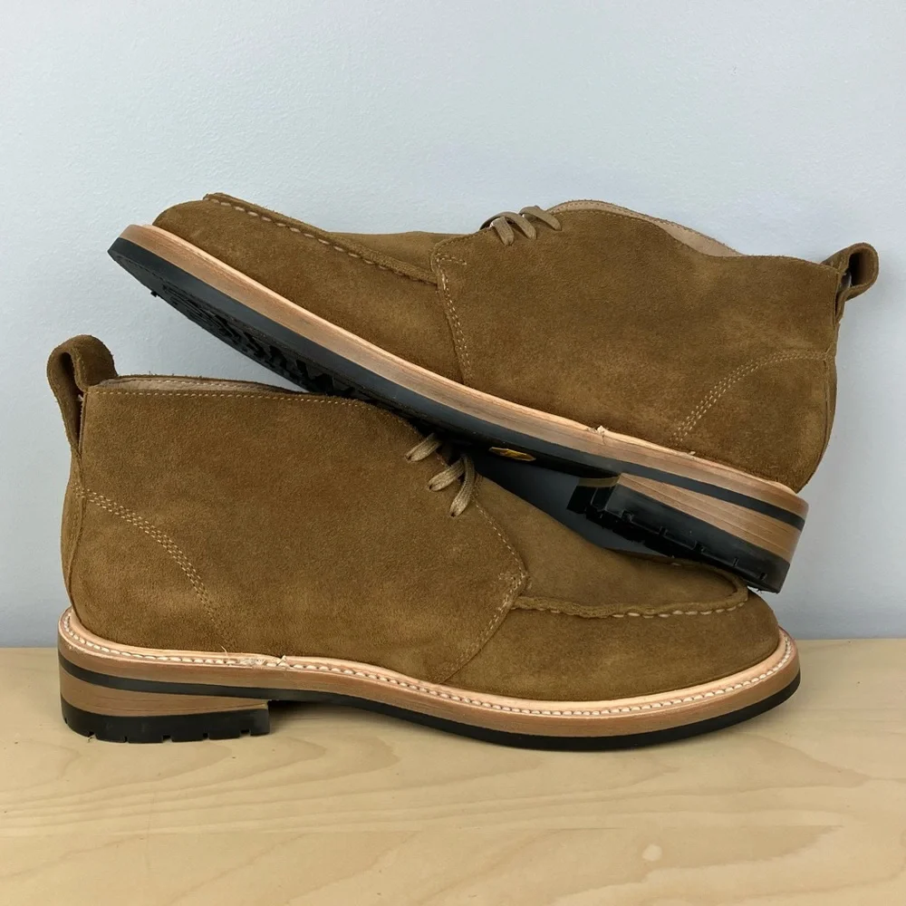 Taylor Stitch Men’s Size 12.0 The Forester Chukka Mushroom Brown Suede Boots